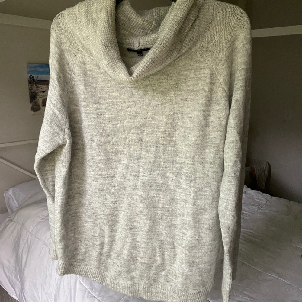 Cowl Neck Grey Sweater